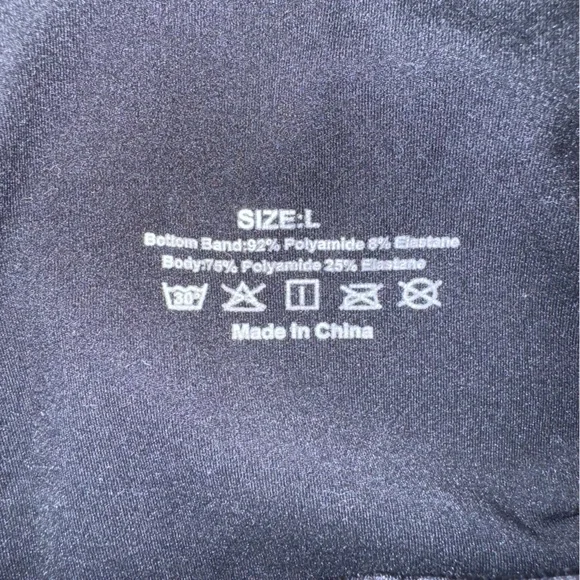 Black High-Waisted Maternity Leggings - Large - Picture 6 of 6